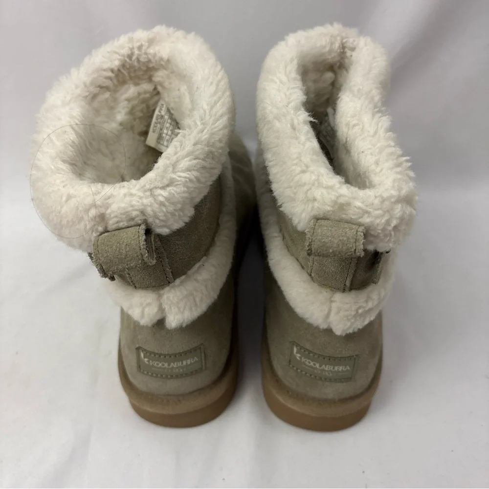 UGG Womans Koolaburra Size 10 USA Mini  Barley Suede Boots Dune Gray 1133079 - Picture 6 of 13